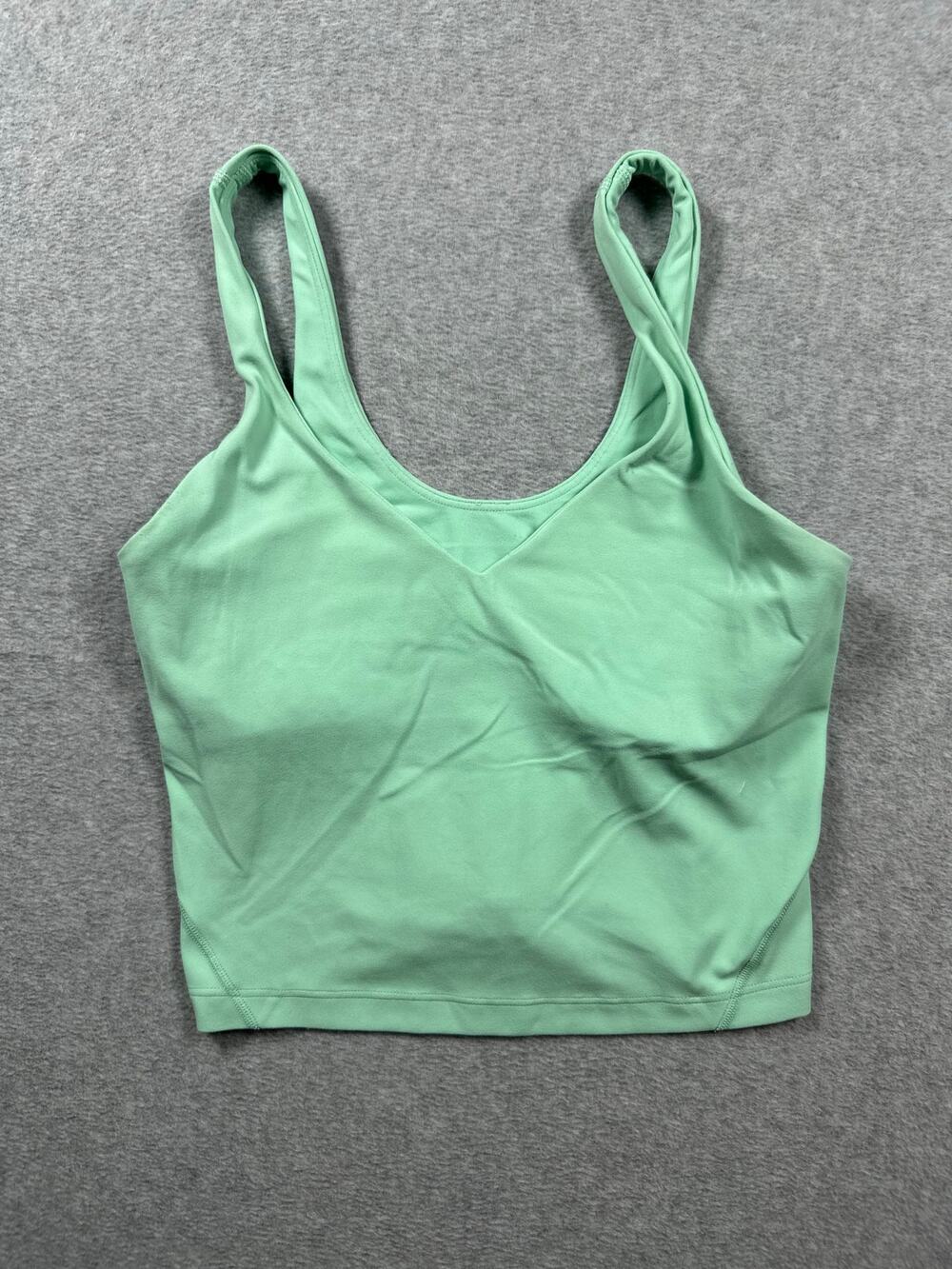 Lululemon Align Tank Top Women's Size 4 Mint Green V-Neck Cropped Yoga Bra